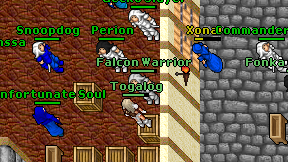 Falcon Warrior on screen