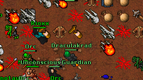 Draculakrad on screen
