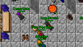 Imp Druid on screen