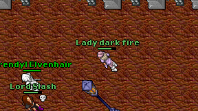 Lady dark fire on screen