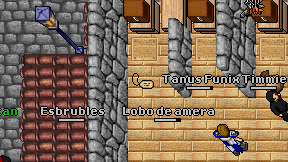 Fighting Mage on screen