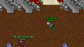 Icyst on screen