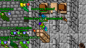 Native thief on screen