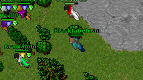 Blacklabelman on screen