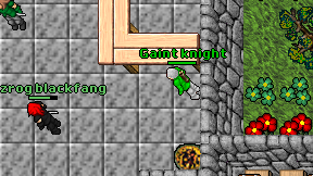 Gaint knight on screen