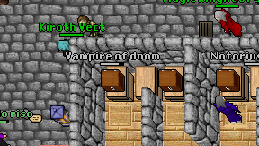Vampire of doom on screen