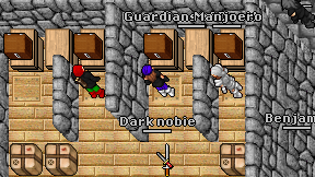 Dark nobie on screen