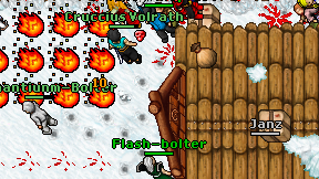 Flash-bolter on screen