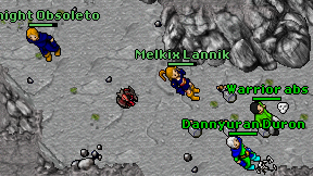 Warrior abs on screen
