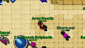 Ares Death on screen