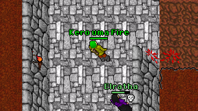 Kero uma Fire on screen