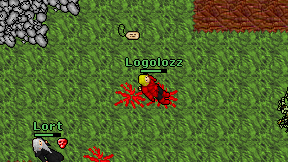 Logolozz on screen