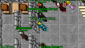 Kain sporting on screen