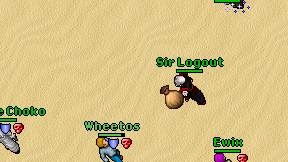Sir Logout on screen