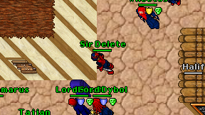Sir Delete on screen