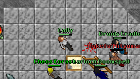 Colly on screen