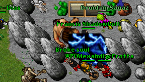 Broke soul on screen