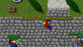 Crash Dignity Performance on screen