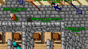 Berzerk Athena on screen