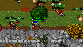 Blondina on screen