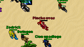 Pincha uvas on screen