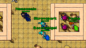 Skrevspark on screen
