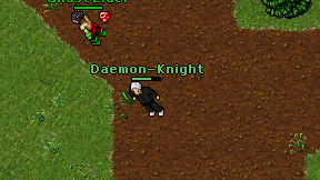 Daemon-Knight on screen