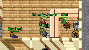 Bloody Aeris on screen