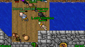 Lady ilusion on screen