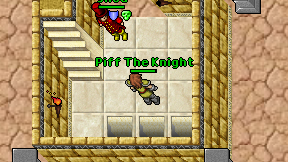 Piff The Knight on screen