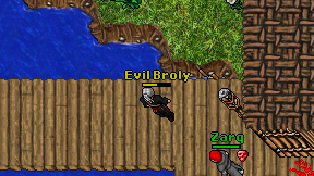 Evil Broly on screen