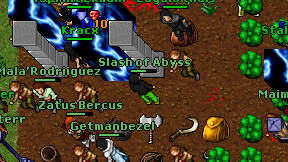 Slash of Abyss on screen