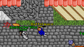 Battel mace on screen
