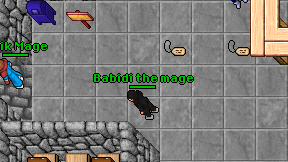 Babidi the mage on screen