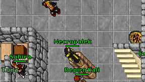Necropalek on screen