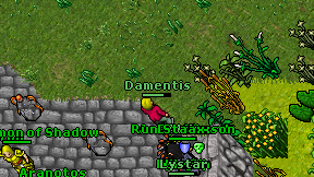 Damentis on screen