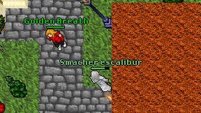 Smacher escalibur on screen