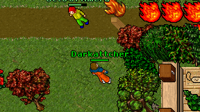 Darkattcher on screen