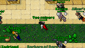 Vee snipers on screen
