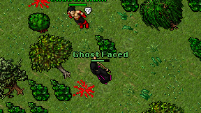 Ghost Faced on screen