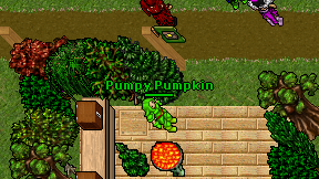 Pumpy Pumpkin on screen