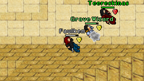 Faulken on screen