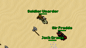 Soldier Unardor on screen