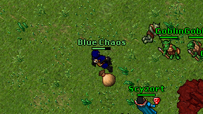 Blue Chaos on screen