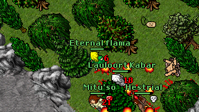 Eternal flama on screen