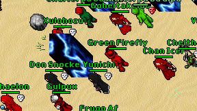 Green Firefly on screen