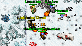 Lightning Cloud on screen