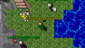 Galius Asetodixto on screen