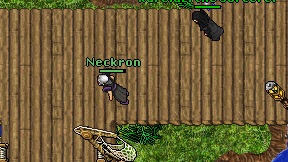 Neckron on screen
