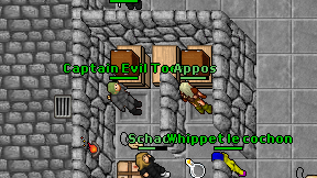 Captain Evil Toes on screen